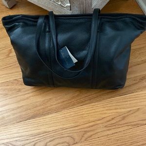 NWT Brooks Brothers Leather Tote